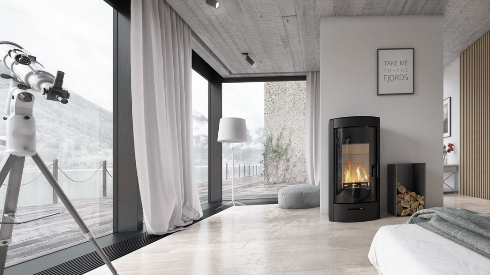 Печь DEFRO HOME ORTI, красная сталь