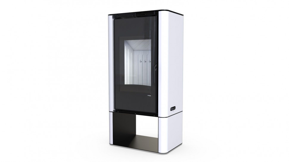 Печь DEFRO HOME SOLUM LOG, белая сталь