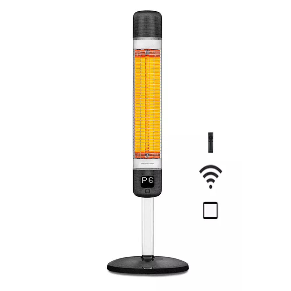Инфракрасный обогреватель напольный Luxeva SMART 2500-FR black, с WiFi