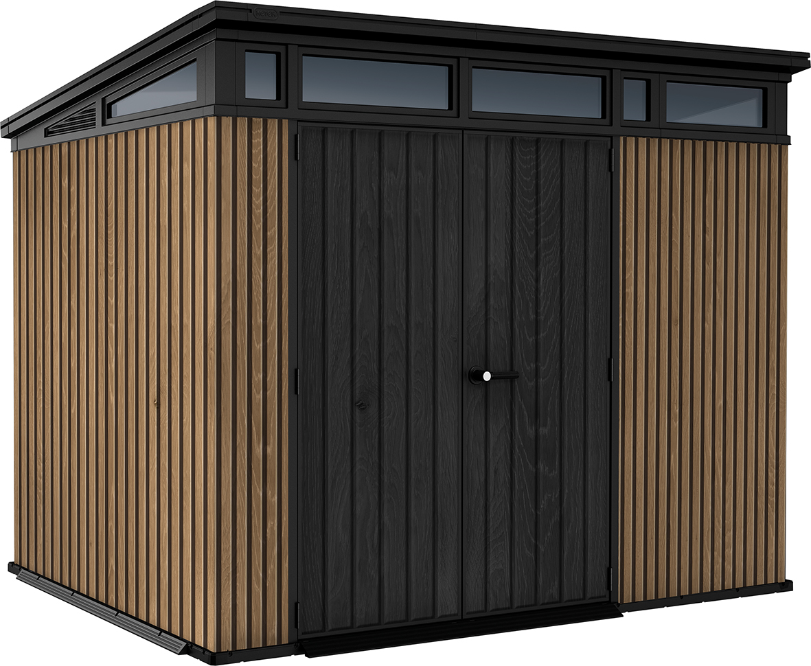 Хоз.блок KETER Pent 9*7 Shed VER (коричневый)