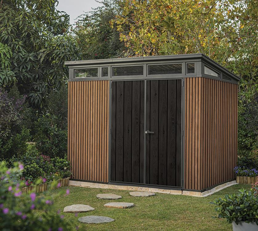 Хоз.блок KETER Pent 9*7 Shed VER (коричневый)