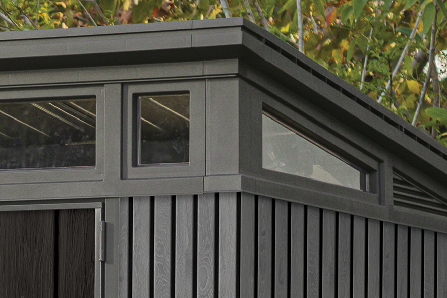 Хоз.блок KETER Pent 9*7 Shed VER (серый)