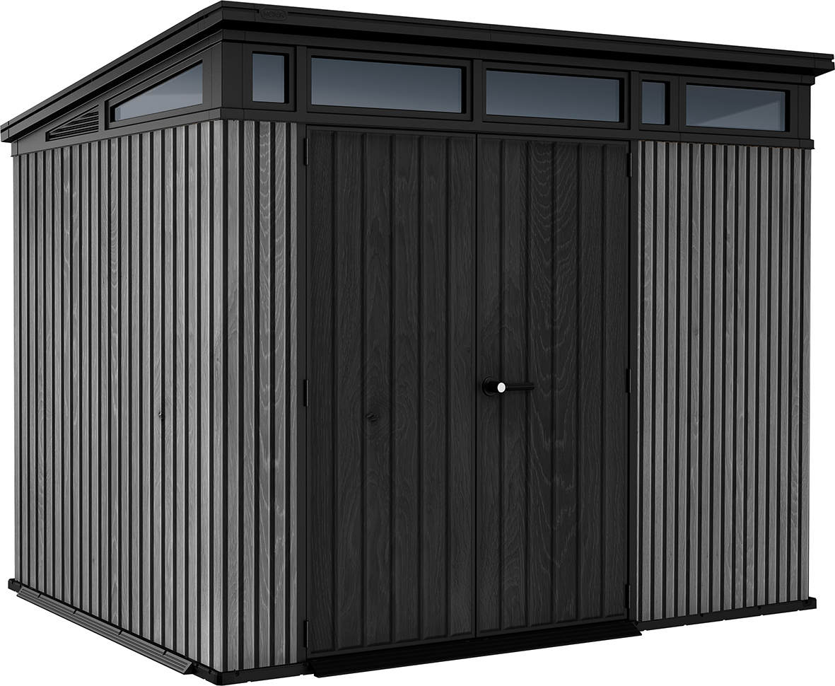 Хоз.блок KETER Pent 9*7 Shed VER (серый)