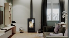 Печь DEFRO HOME CERES, черная сталь