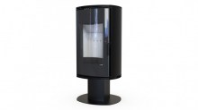 Печь DEFRO HOME ORBIS TOP, черная сталь