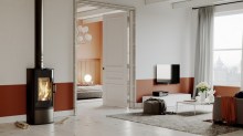 Печь DEFRO HOME ORBIS, черная сталь