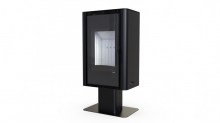Печь DEFRO HOME SOLUM TOP, черная сталь