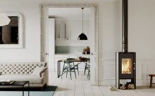 Печь DEFRO HOME QUADROOM, белая сталь