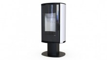 Печь DEFRO HOME ORBIS TOP, белая сталь