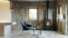 Печь DEFRO HOME SOLUM, черная сталь