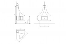 Камин RGrill LOFT - 23 с рамкой