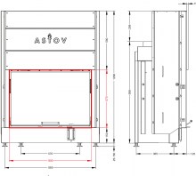 Каминная топка Astov ПС 8057