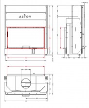 Каминная топка Astov ПТ 10057